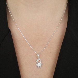 Colar Menino com Zircônia em Prata 925